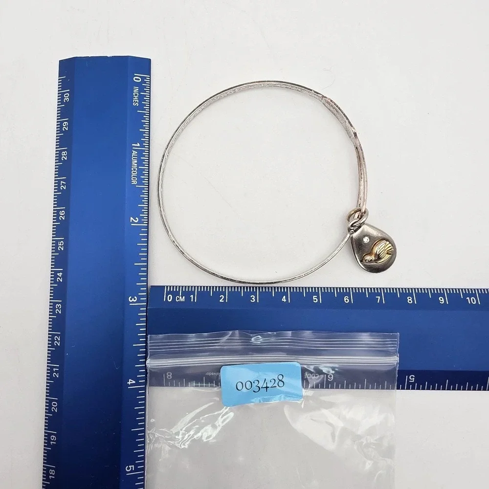 BRIGHTON Art & Soul Collection Bracelet 'Peace‎ on Earth' Gold & Silver Plate 8